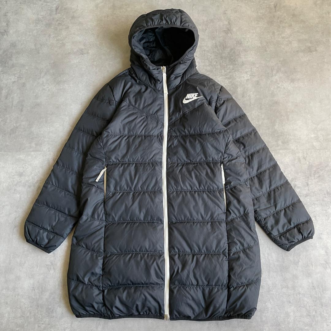 NIKE ナイキ ダウンジャケット 古着 リバーシブル 2XL 黒 17389