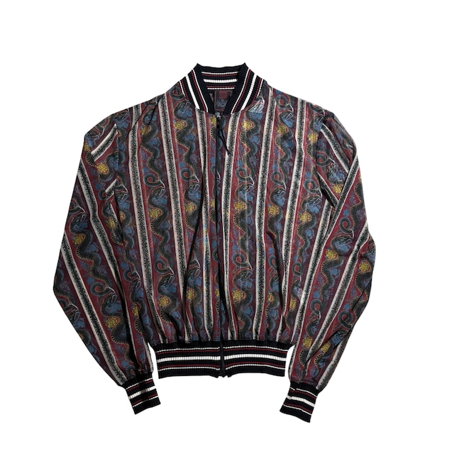 Jean Paul GAULTIER CLASSIQUE snake border power-net blouson