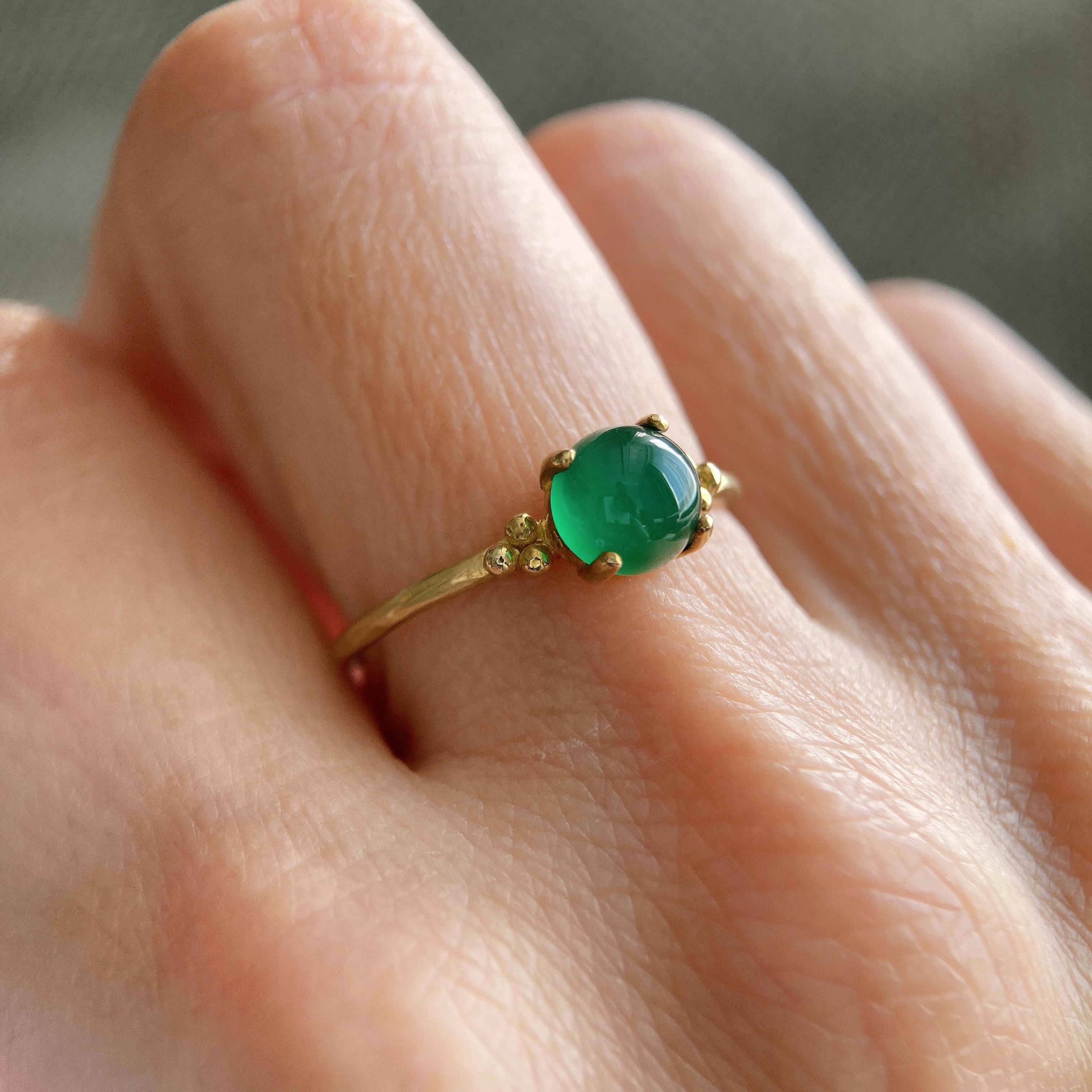 nutty ring / green onyx | neuf 9° nutty ring / green onyx | neuf 9°