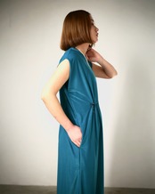 itochi ｲﾄﾁ  - Espandy 100d sleeveless Onepiece Dress ｴｽﾊﾟﾝﾃﾞｨ 100dﾉｰｽﾘｰﾌﾞﾜﾝﾋﾟｰｽ /emerald ｴﾒﾗﾙﾄﾞ / ladies ﾚﾃﾞｨｰｽ