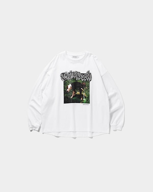 TIGHTBOOTH / DOGGY PISS L/S T-SHIRT / WHITE
