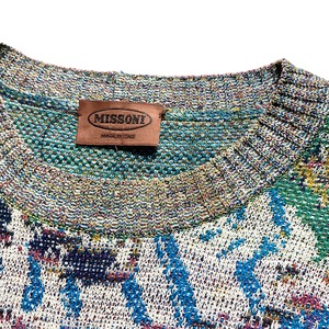 vintage MISSONI multicolor jacquard sweater