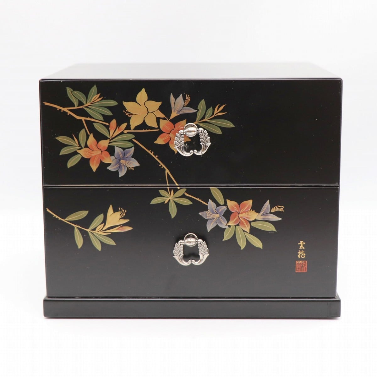 会津塗・雲龍・小箪笥・二ツ引きタンス・木製漆器・和家具・伝統工芸  