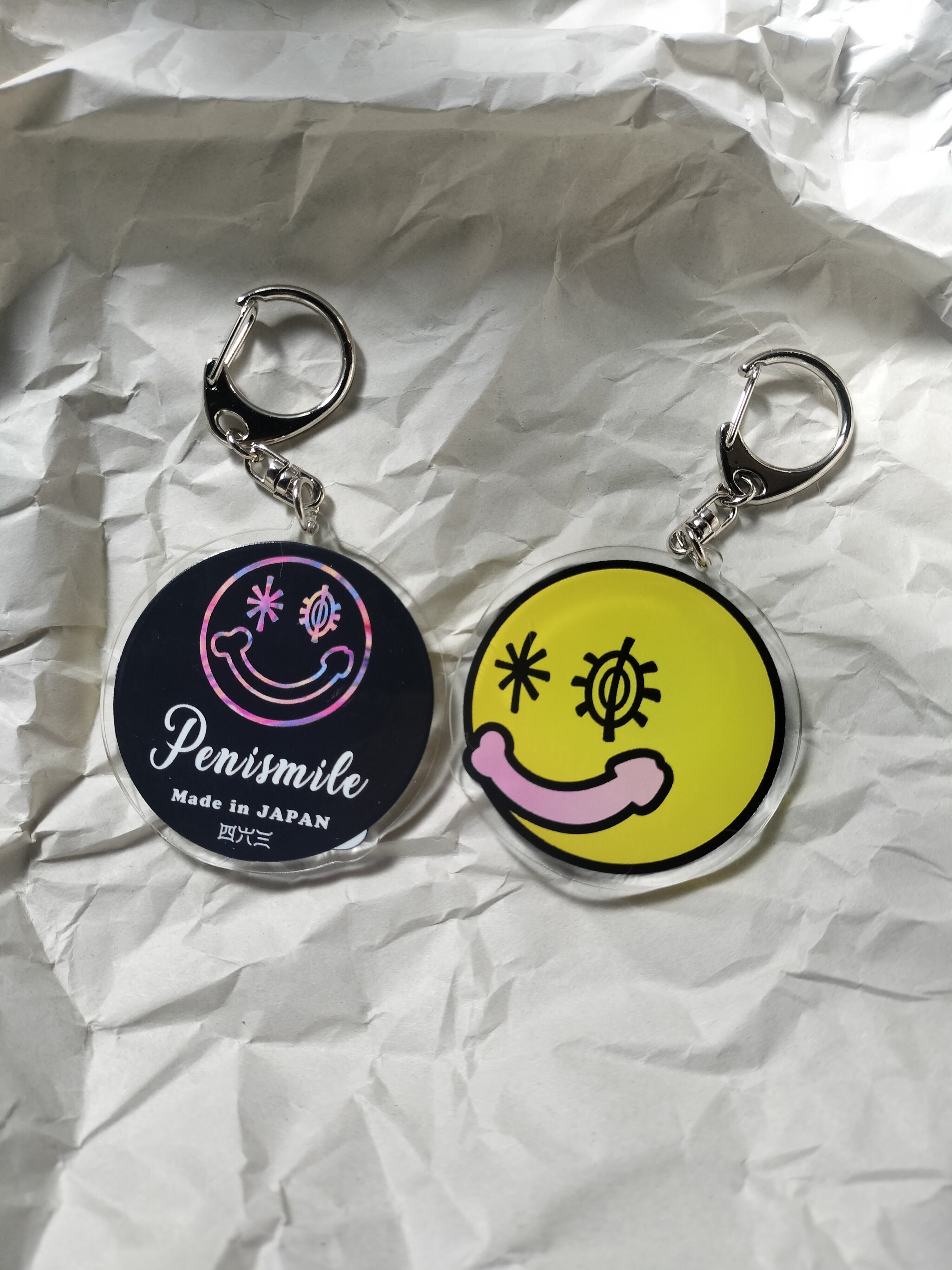 ペニスマイル アクリルキーホルダー PENISMILE acrylic keychain by 四