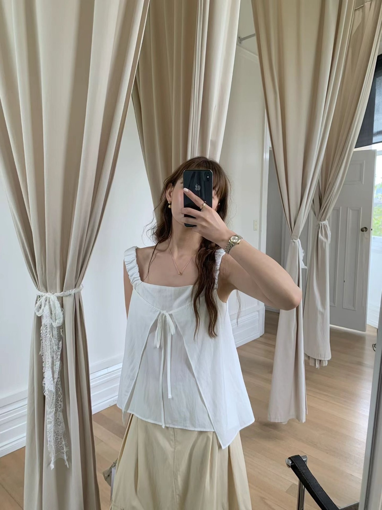 (予約) LIFFEY / Cloud top blouse 2color　