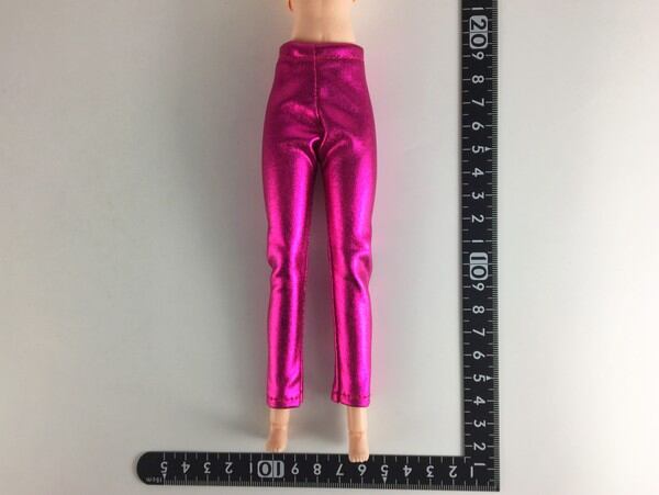 ドールアクセサリ 1/6 女性用 レギンス サテン ローズ - 画像1