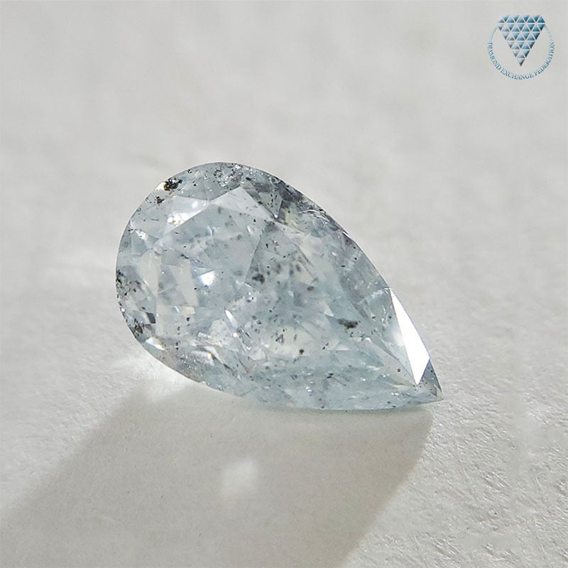 0.718 ct Fancy Light Greenish Blue I1 CGL 天然 ブルー ダイヤモンド