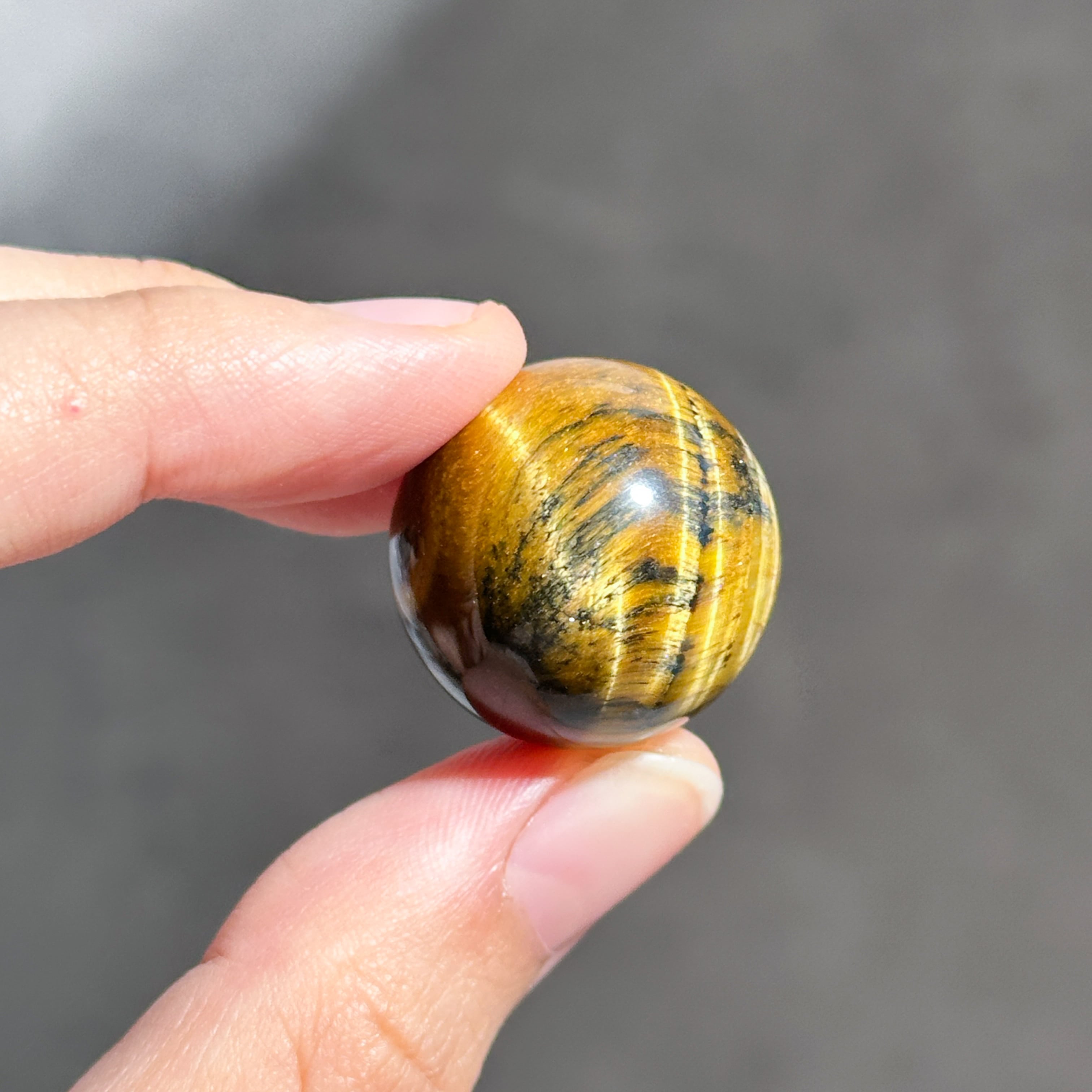 タイガーアイ スフィア（丸玉）51◇ Tiger's eye ◇天然石・鉱物