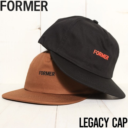 スナップバックキャップ 帽子 FORMER フォーマー LEGACY CAP HW22403CBLK