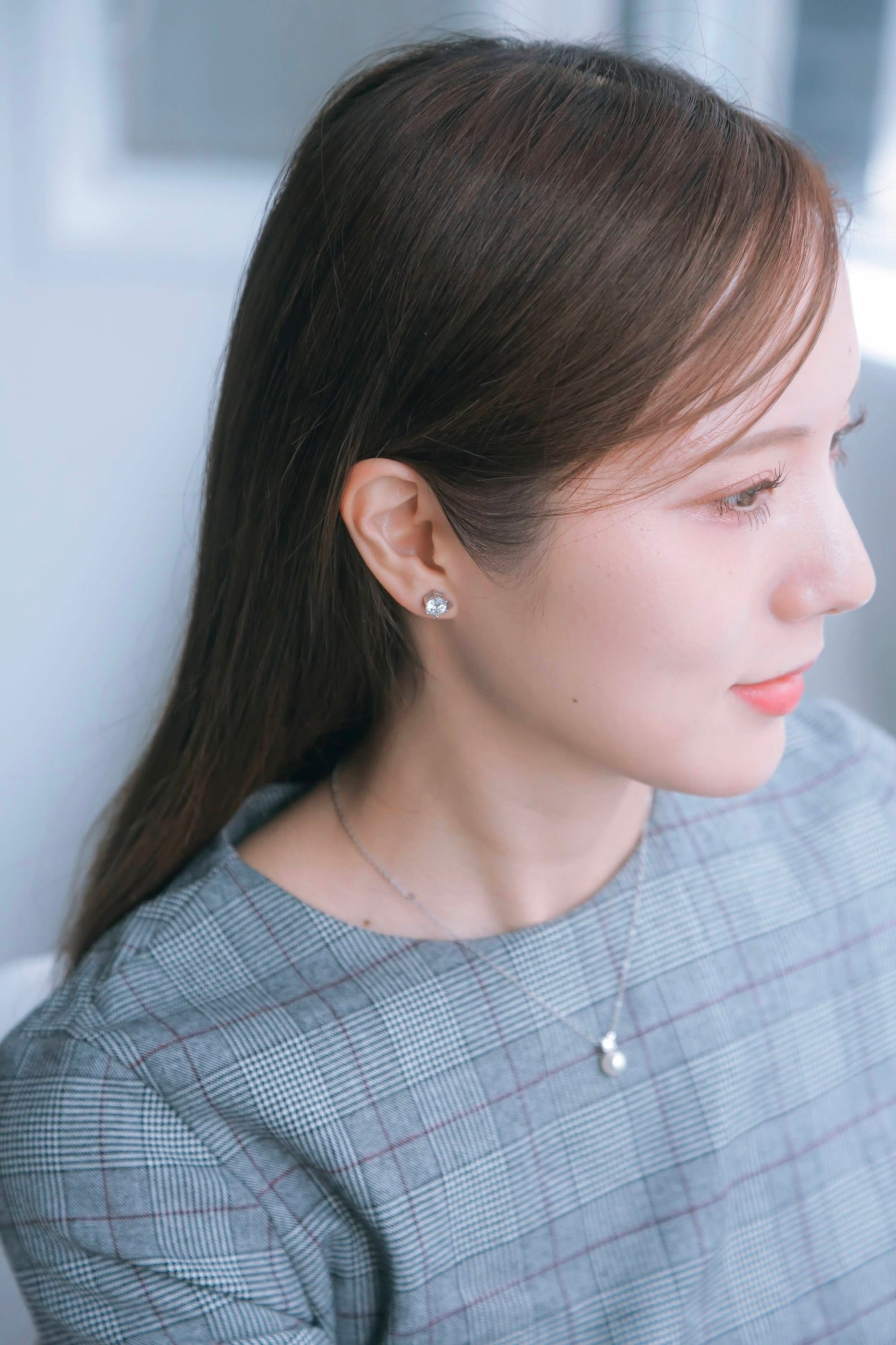 一粒ダイヤイヤリング