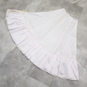 フラメンコ 衣装 ファルダ ペチコート スカート ホワイト系 ナオミコレクション Naomi Collection 白 無地 インナー シンプル ボランテ フリル 重ね着 爽やか