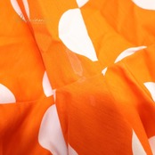 フラメンコ 衣装 ワンピース ドレス ボランテ フリル 水玉 ドット ダンス パーティ 発表会 オレンジ系 ホワイト系 スカート かわいい おしゃれ しっかりした生地 ボリューム感 踊り イベント衣装