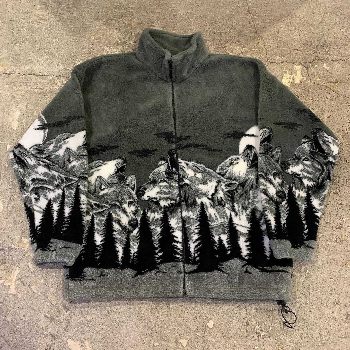 90s MAZMANIA マズマニア パイナップル fleece jacket