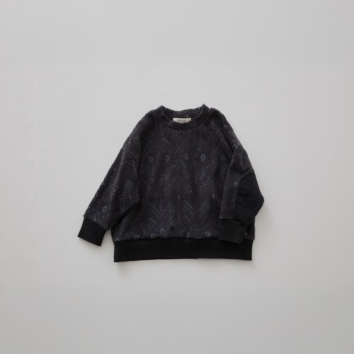 eLfinFolk(エルフィンフォルク)/ Snow Jacquard Pullover / black / 95,110,125cm