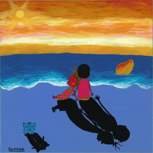 「海につながる部屋で」キャンバス地レプリカ　正方形（S6サイズ）