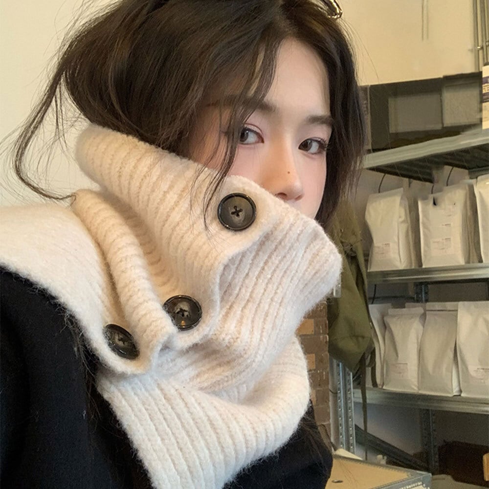 ニットウォーマー レディース 秋冬 防寒 韓国 マフラー おしゃれ 大人 かわいい きれいめ 暖かい ネックウォーマー スヌード 大人可愛い 大人女子