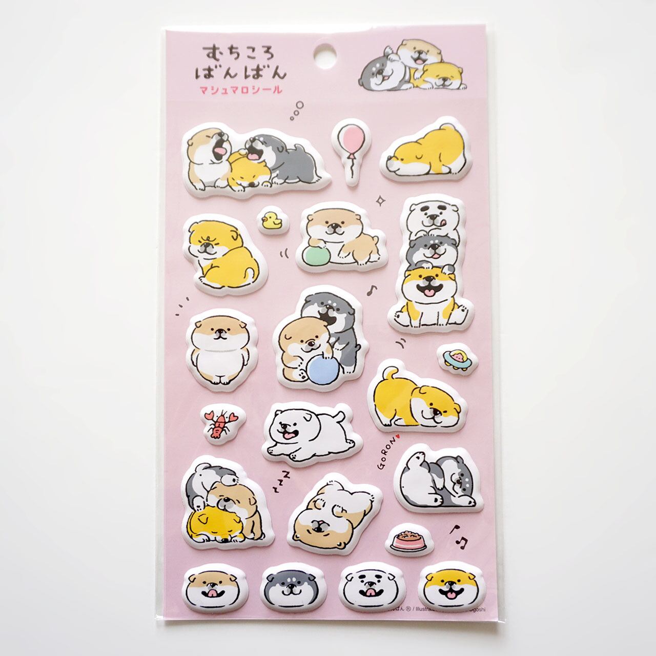 単品 キャラクターマシュマロシール｜82675-82678 | シールと星座