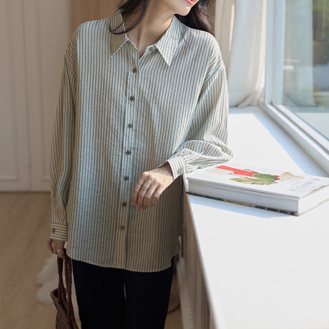 stripe over shirt