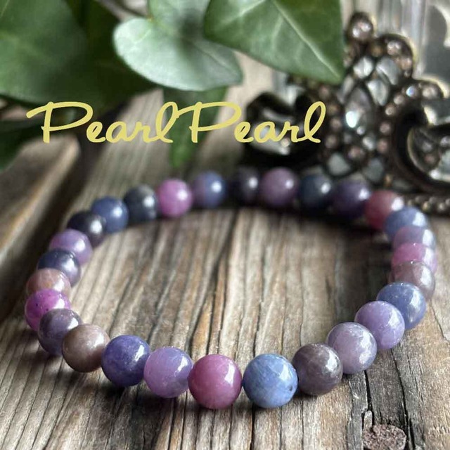 渋色を集めた＊大人可愛いサファイアブレスレット