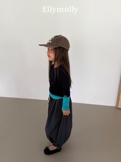 【取寄/韓国直送】Elly molly オータムグリッドバルーンパンツ｜秋服｜韓国子供服｜26/AT