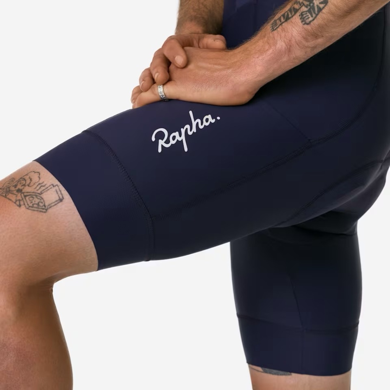 Men's Brevet Element Cargo Bib Shorts Navy Purple/White