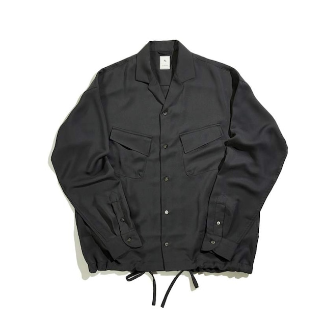 PE DRAPE FATIGUE SH / PEドレープファティーグシャツブルゾン(GRAY)