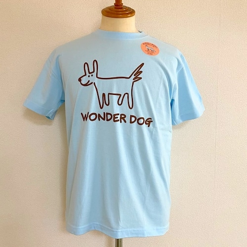 【Regency Works】 WONDER DOG S/S Tee Lt.Blue / Brown Print