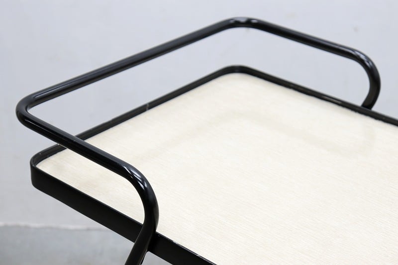 U.S. ヴィンテージ キッチン ワゴン トローリー シェルフ 化粧板