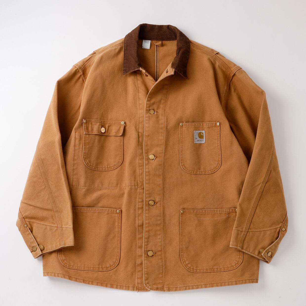 【レアサイズ】70'sカーハートカバーオール　ヴィンテージ 極美品】70s Carhartt special vintage coverall jacket size48 Big