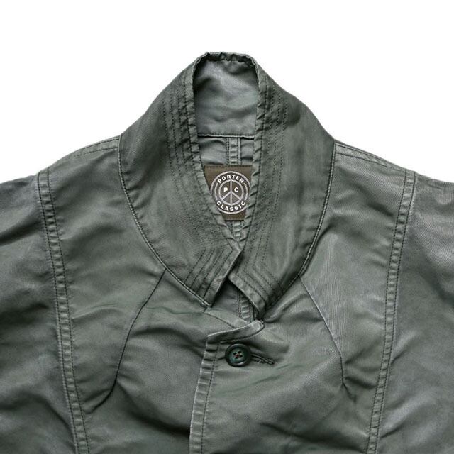 Porter Classic - SUPER NYLON MASH COAT - OLIVE [PC-015-1299 Porter Classic - SUPER NYLON MASH COAT - OLIVE [PC-015-1299