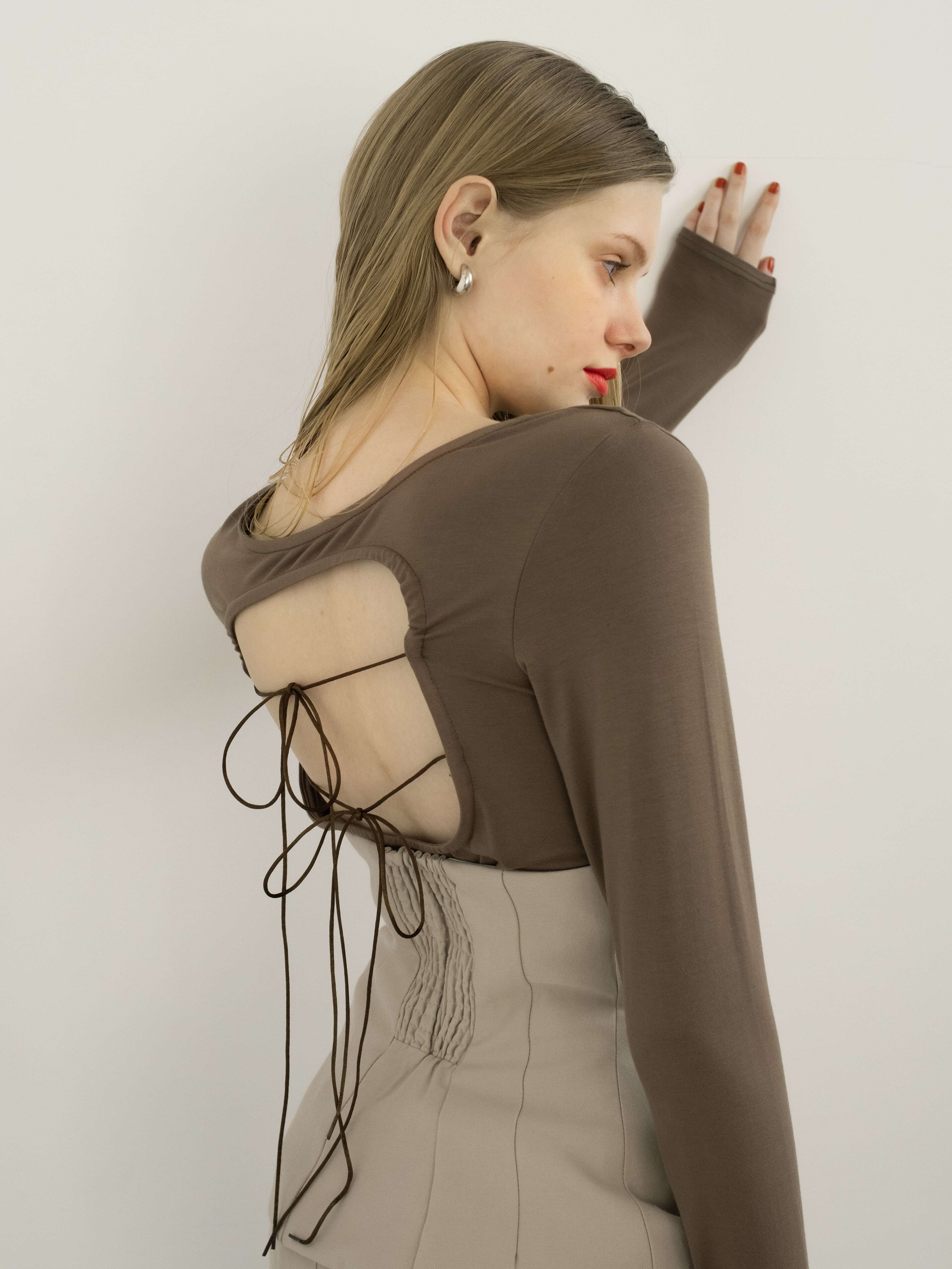 cup-in back open smooth tops | Katrin TOKYO