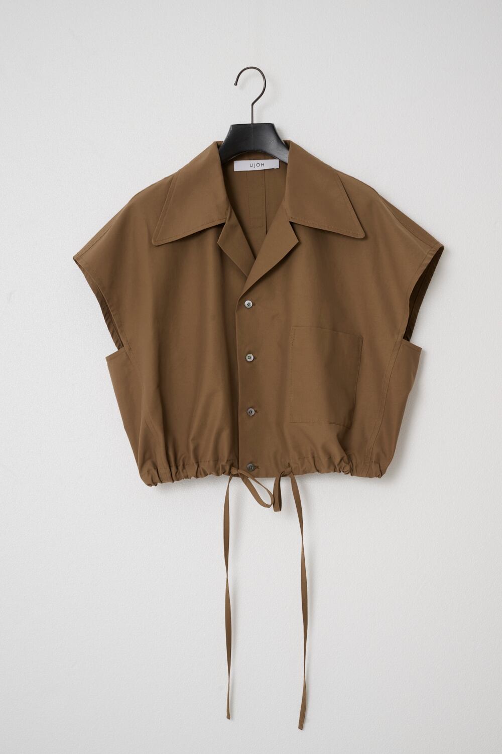 UJOH】Open Collar Cropped Shirt | saumurkyoto