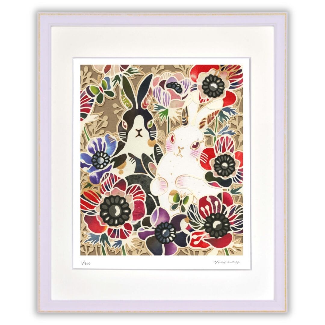 平石智美 「うさぎとアネモネ」