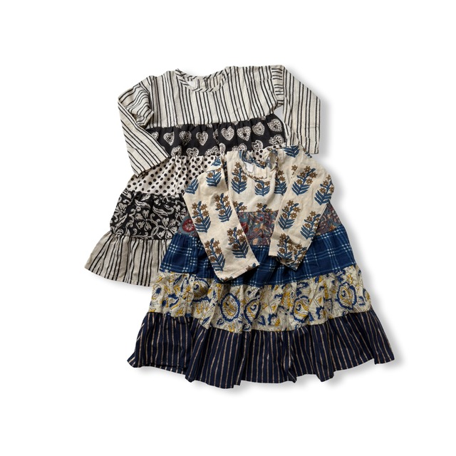 saruche baccha ティアード切り替えワンピース　