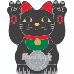 Online Shop限定 TOKYO 東京 Lucky Cat Pin Black