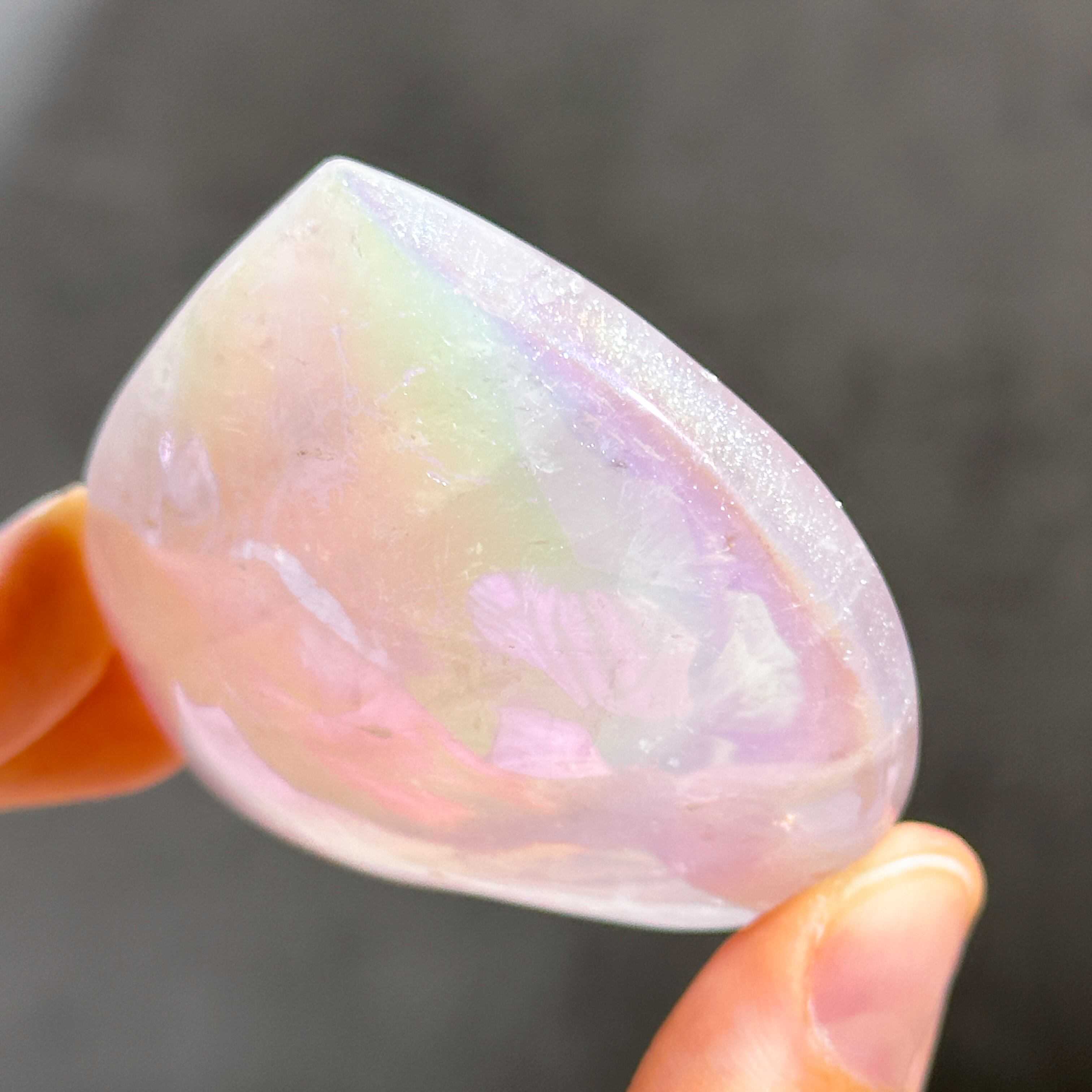 ♡エンジェルオーラローズクォーツ ハート62♡ Angel Aura Rose Quartz