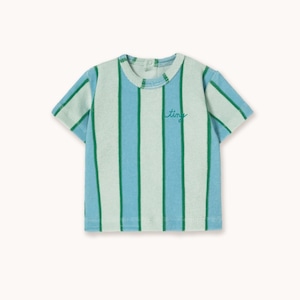 【即納】TINY COTTONS / Retro Stripes Blue Towel Baby Tee