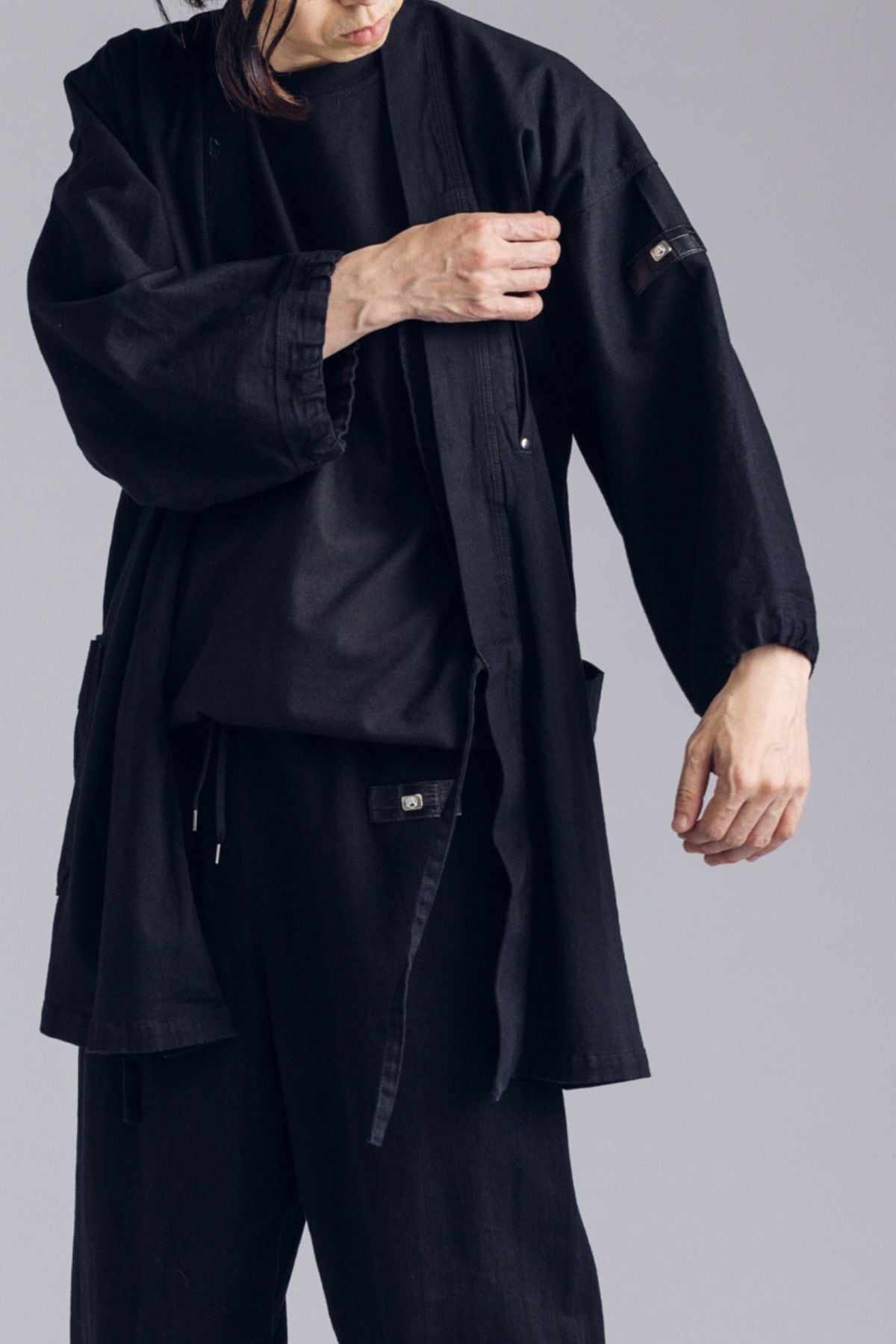 受注開始｜オンライン限定モデル】クロコダイル×デニム黒作務衣