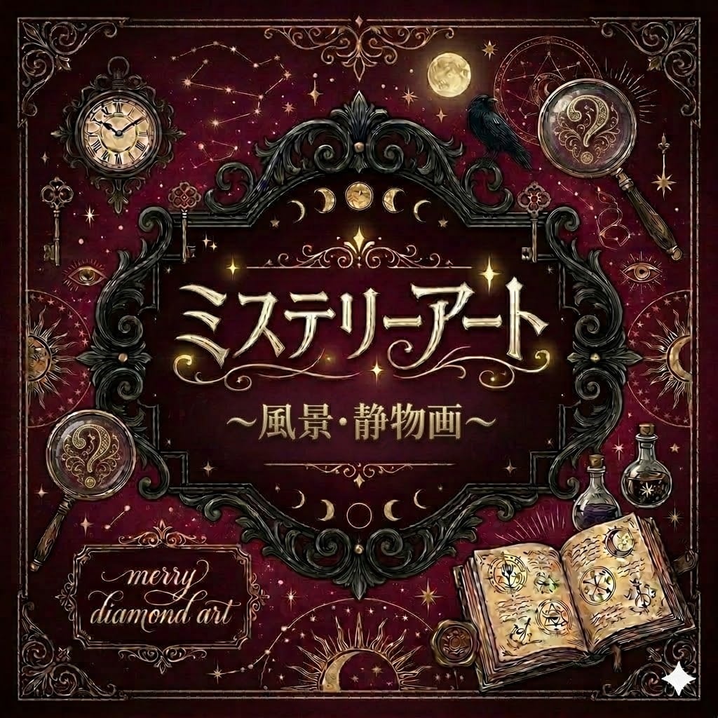 ミステリーアート⭐︎A3サイズ【風景・静物画編】ダイヤモンドアート