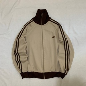 70s 西ドイツ　adidas アディダス　デサント製　ジャージ　　ブラウン