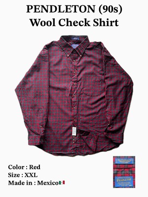 PENDLETON(90s) Wool Check Shirt
