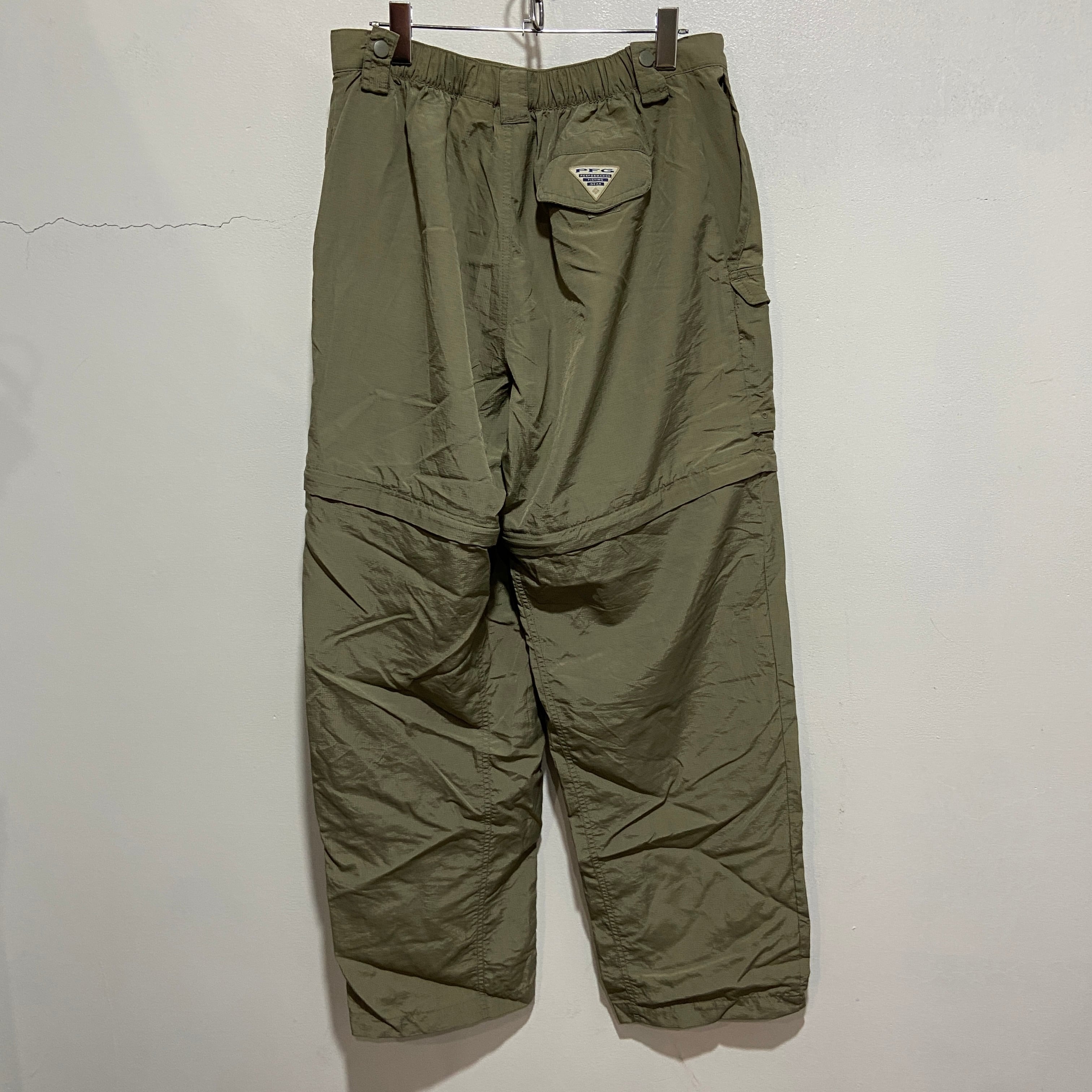 『送料無料』90s Columbia コロンビア　ナイロンカーゴパンツ　2way M カーキ | 古着屋 Uan powered by BASE