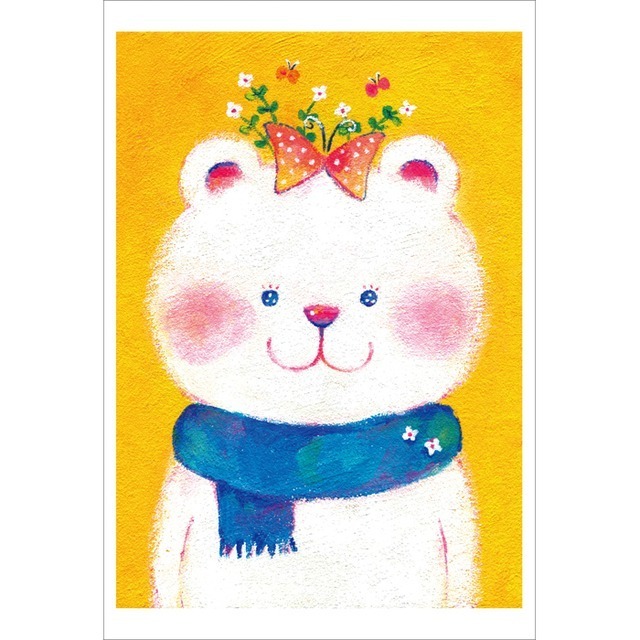 ポストカード「わたしの花飾り」　 / ポストカード / にしみやちえ /