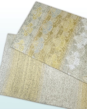 (袋)ねん金綴錦 雪輪青海文 袋帯LUOHA-069(リユース品)