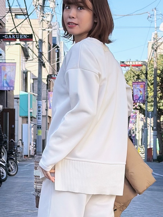 《SETUP可》ドロストワイドパンツ7900+tax