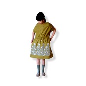 〈 mina perhonen 〉ZS3297P hanakaze " ワンピース"   khaki  110-140cm