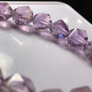 キラキラ☆アメジスト♪ダイヤモンドカットブレスレット