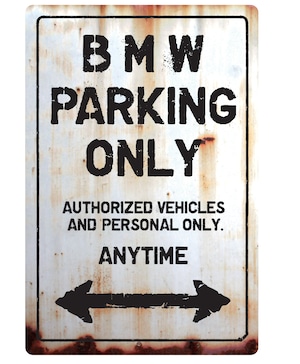 【送料無料】BMW Parking Onlyサインボード パーキングオンリー ヴィンテージ風 サインプレート アメリカ看板 サインボード ガレージサイン アメリカ雑貨 アメリカン雑貨 壁飾り ウォールデコレーション 壁面装飾 おしゃれ インテリア 雑貨