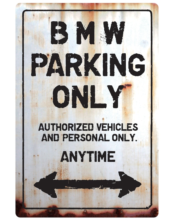 【送料無料】BMW Parking Onlyサインボード パーキングオンリー ヴィンテージ風 サインプレート アメリカ看板 サインボード ガレージサイン アメリカ雑貨 アメリカン雑貨 壁飾り ウォールデコレーション 壁面装飾 おしゃれ インテリア 雑貨