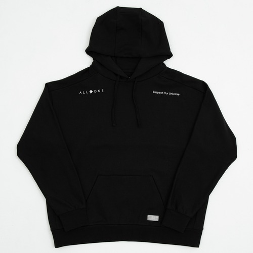 【ALL ONE】TWO ICON WIDE HOODIE（BLACK）